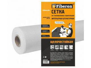Фотография товара Серпянка стеклоткан. интерьерная 5х5мм 1х50м Fiberon белая SMF053T/6