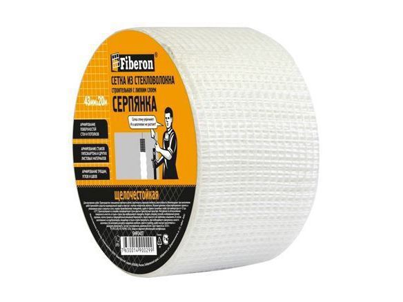 Фотография товара Серпянка самоклеющаяся 43 мм х 20 м Fiberon SMF040T