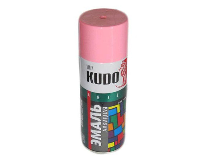 Фотография товара Эмаль-спрей 520 мл Розовая  KUDO 1014