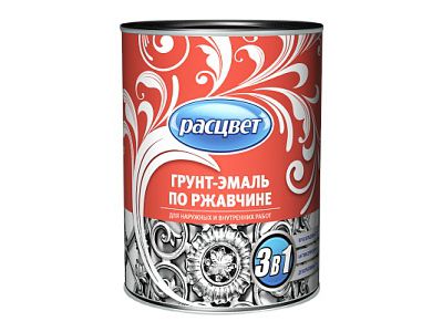 Фотография товара Грунт-эмаль по ржавчине 0,9кг Синяя РАСЦВЕТ